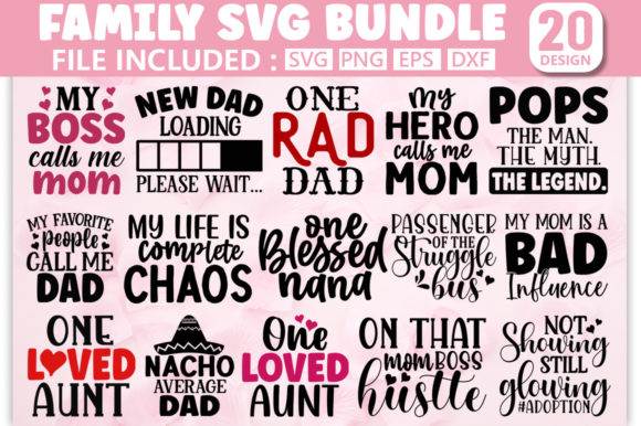 Mom, Dad, Family Bundle SVG Vol 10 Review