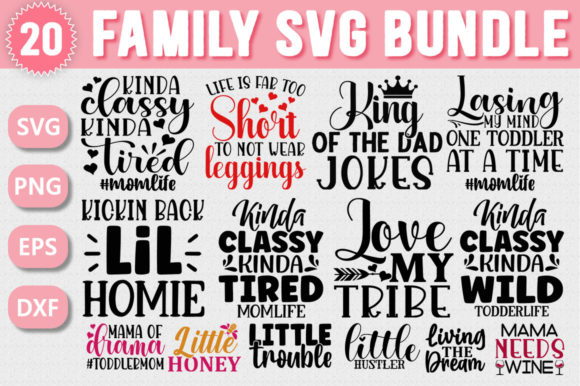 Mom, Dad, Family SVG Bundle Vol 7 Review