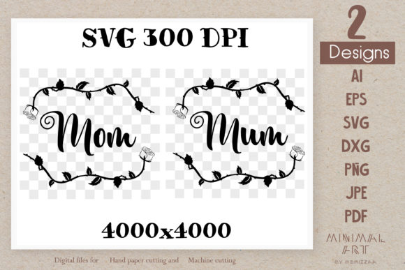 Rose Wreath Message Mom Mum SVG Review